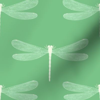 damselfly in leaf green large scale 8 by Pippa Shaw