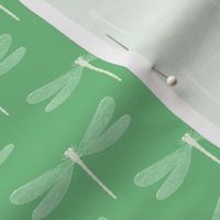 damselfly in leaf green small scale by Pippa Shaw