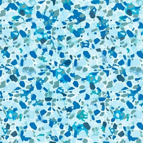 Small - Terrazzo Pantone Ultra Steady Summer Blues 2. Layers