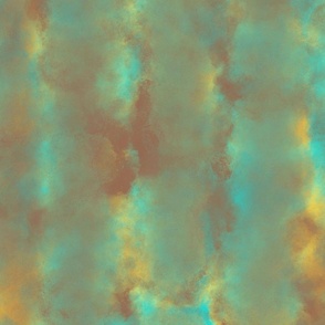 Tie Dye Stripes Copper Verdigris 150