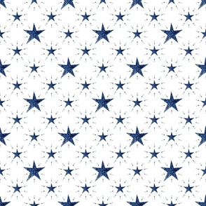 glitter star white