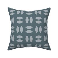 Double Pointed Shapes | French Gray, Marble Blue | Jumbo Geometric