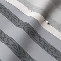 Horizontal Leaf Stripes - grey