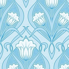 Tulips Art Nouveau_Maximum Blue_Soft_50Size