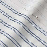Seeded Stripe: Denim Blue Thin Stripe, Beaded Stripe, Dotted Stripe