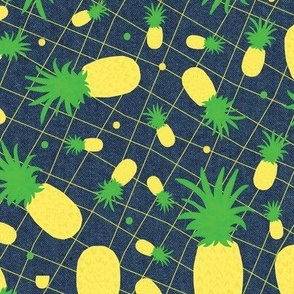 Pineapples Lines and Dots