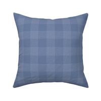 Crossover Plaid Dark small: Denim Blue & Cream Linear Plaid