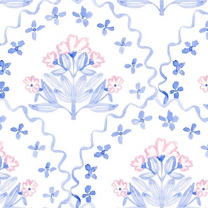 Grandmillennial Floral Wallpaper