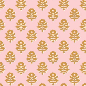 Josephines Trad Floral | Pink + Ochre