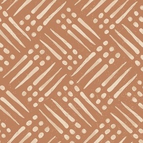 Dots and Dashes Terracotta