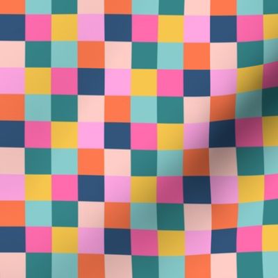 medium//multi colour checks 