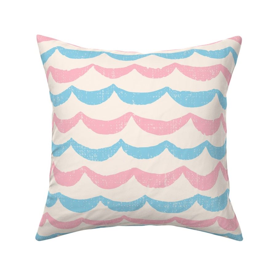 Pride Celebration Stripe - Trans Colors on Cream - Large 223