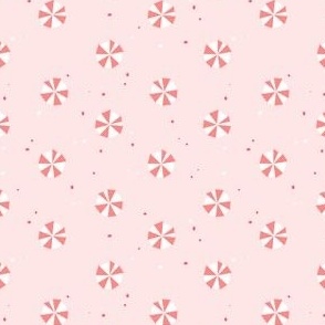 Christmas Pink Peppermint Candy Polkadot // Small 