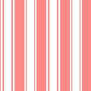 Christmas Pink Candy Cane Stripe // Medium 