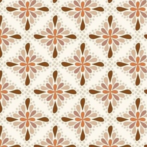 Kira Pearl Mosaic - 2830 medium // cream and warm spice browns