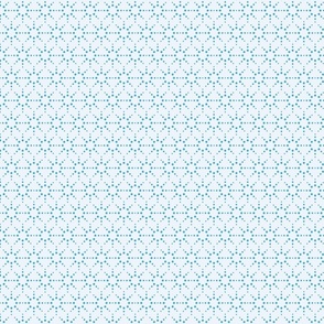 Simple Dots - Blue  // 5 x 5 inch scale // blue on cloud blue geometric dot design fabric by annhurleydesign 