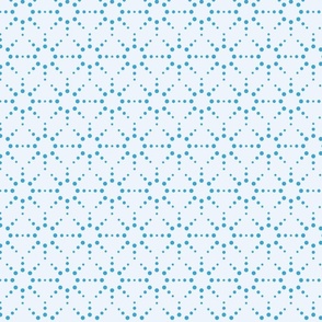 Simple Dots - Blue  // 10 x 10 inch scale // blue on cloud blue geometric dot design fabric by annhurleydesign 
