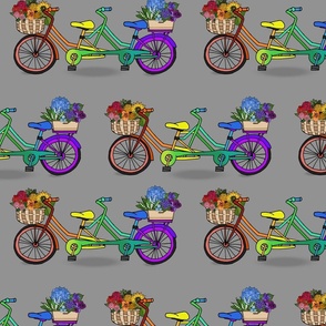 Rainbow Bicycle Built For Two 