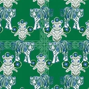 Tiger Bandana in Green