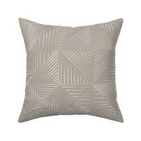 Line Quilt | Cloudy Silver, Creamy White 02 | Geometric
