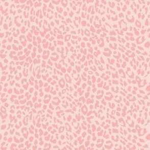 Gold Cheetah Print in Pale Peachy Pink 