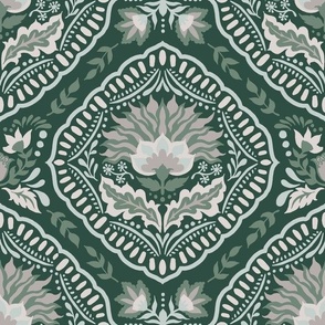 Vera Damask - Forest Large Scale