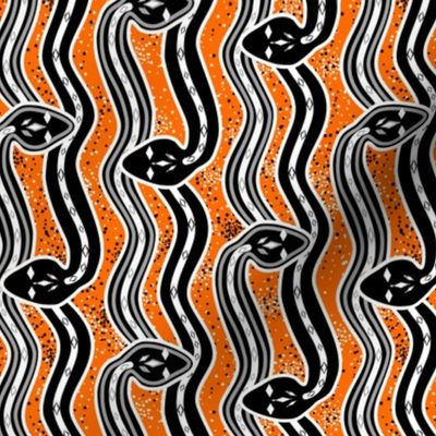 Snakes a-slither on orange by Su_G_©SuSchaefer