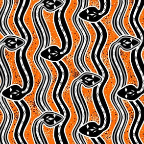 Snakes a-slither on orange by Su_G_©SuSchaefer