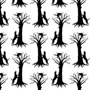 Treeing 8x8 black on white