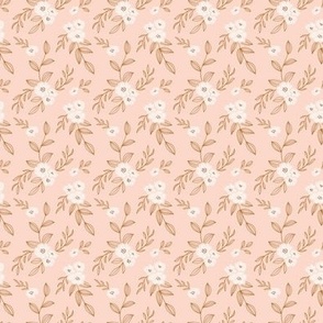 Fall Floral - Pale Pink_2x2