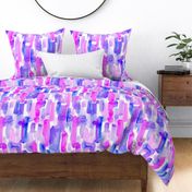 she shed abstract watercolor stripes purple large scale
