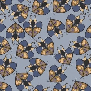 Swarm of Moths Dusty Blue