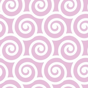 Bold Swirls on Cherry Blossom Pink e7beda: Medium