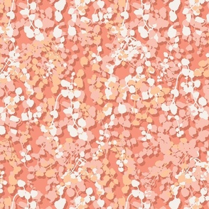 Garden bedding, pink and coral,  shadow 
