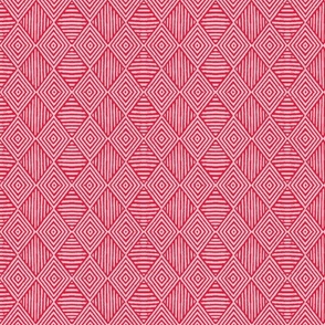 rustic diamonds and stripes in red and pink