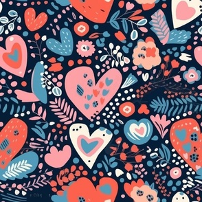 The more hearts the more love and the more love the more pattern_18