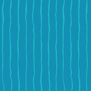 Aqua Pinstripes