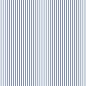 Beefy Pinstripe: Medium Denim Blue Thin Stripe 