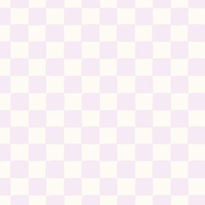 Checkerboard in pale, pastel orchid purple LARGE