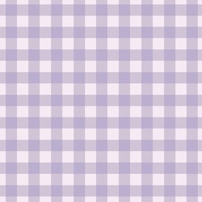Lilac purple tablecloth gingham plaid 3.6 x 3.6in