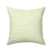 Medium Handpainted watercolor wonky uneven stripes - Honeydew green on cream - Petal Signature Cotton Solids coordinate 