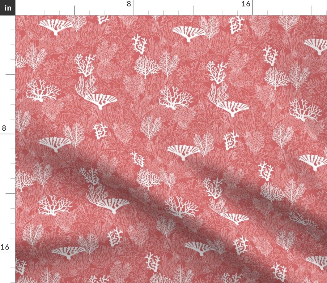 Boho Coral Reef // Normal Scale // Coral Shapes // Coral Background // Summer Time // Tropical Beach // Underwater Life//