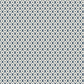 Geometrical Japanese Pattern: Navy Blue Shibori Dots