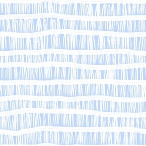 Periwinkle White Beach Grass ( M) Textured Stripe