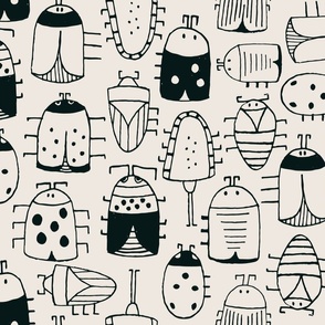 Doodle Bugs Black Medium