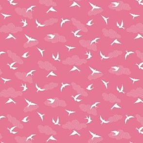 Soaring Swallows - Pink