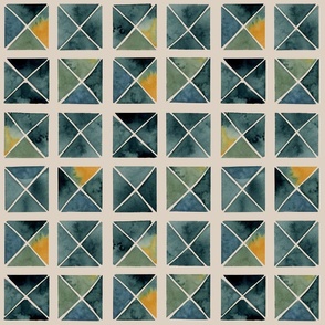 savannah - Watercolor squares M
