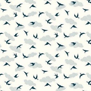 Soaring Swallows - White Navy