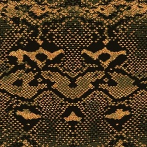 small // Gorgeous snake skin on olive