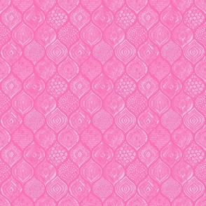 patterned morcorran ikat tile - hot pink and pink